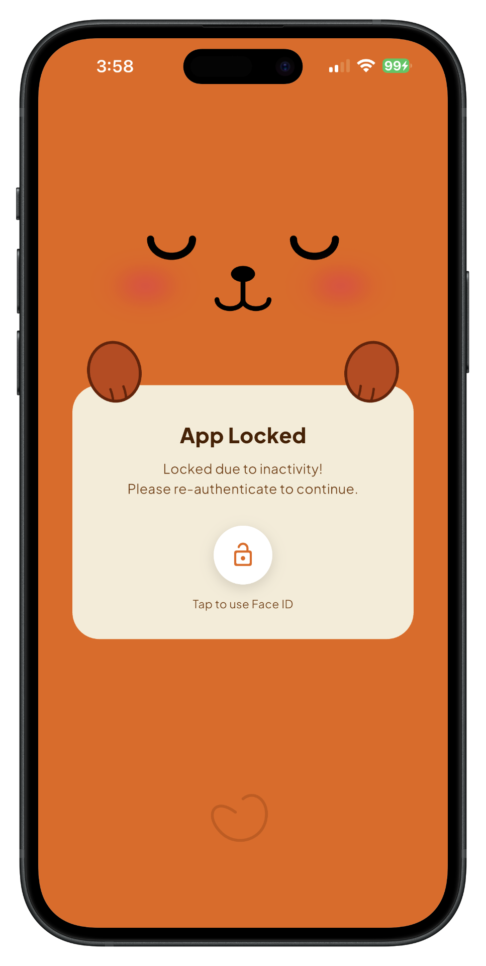 SafePlus app locked screen